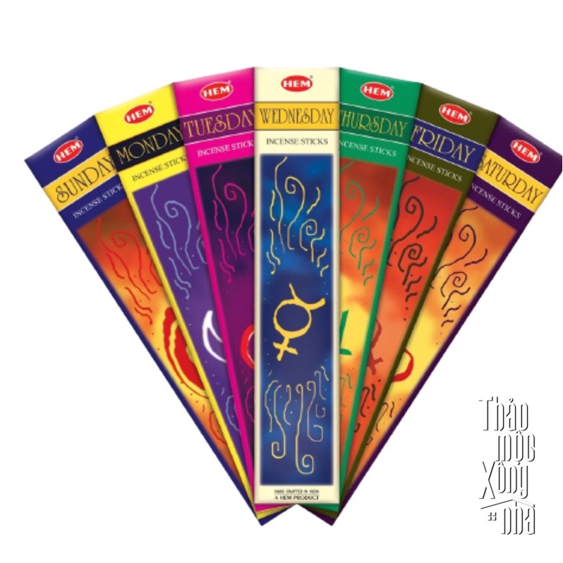 Thanh Hương HEM 7 Days - Mùi hương dành cho từng ngày trong tuần - THẢO MỘC XÔNG NHÀ