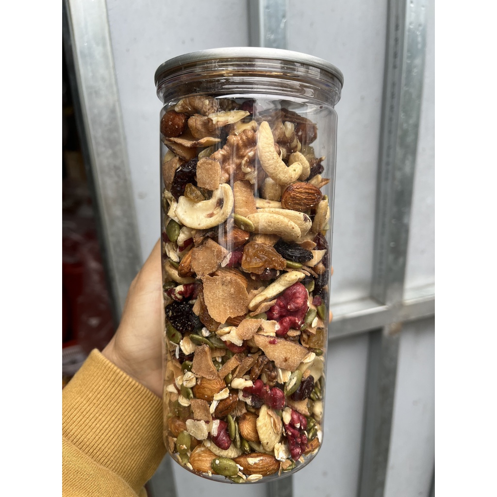 Granola ăn kiêng siêu hạt Minh An Farm, Ngũ cốc dinh dưỡng hỗ trợ giảm cân,Hạt dinh dưỡng mix 9 loại hạt ít yến mạch