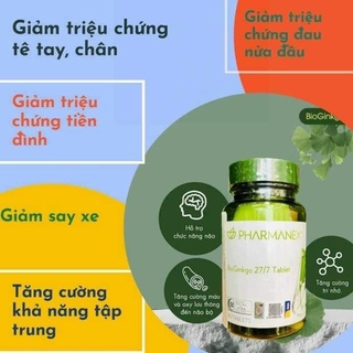 Bioginkgo Nuskin bạch quả hỗ trợ tăng trí nhớ