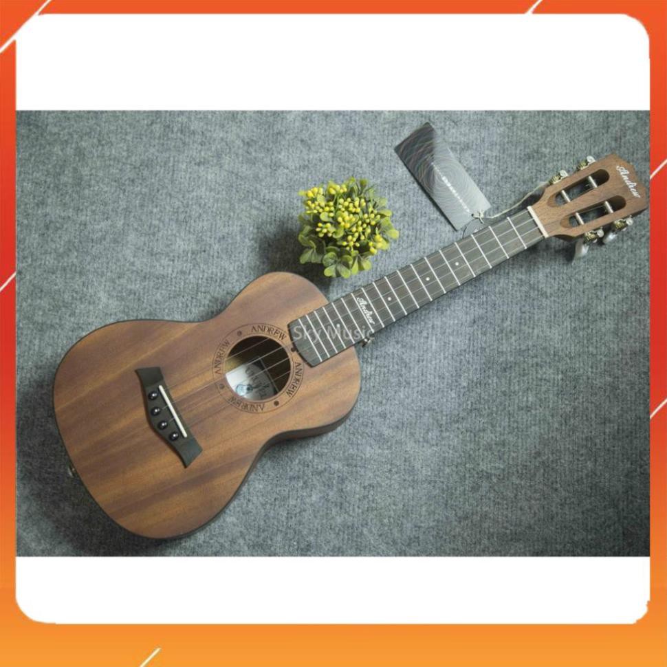 [HÀNG XỊN] Đàn Ukulele Concert 23inch Andrew Màu Gỗ Cổ Điển Siêu Xịn (Tặng Kèm Full Phụ Kiện)