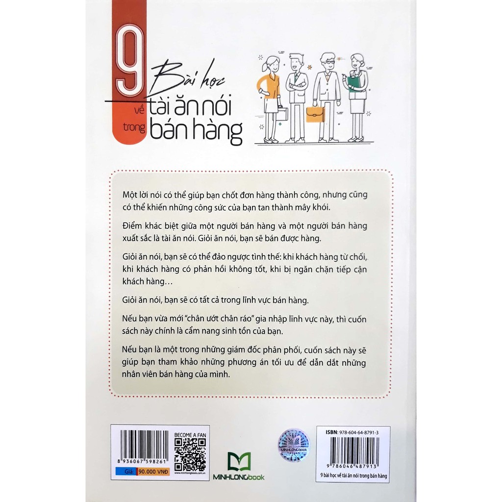 Sách: 9 Bài Học Về Tài Ăn Nói Trong Bán Hàng (TB) Tặng Kèm Bookmark