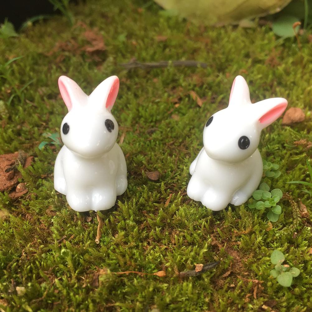 Phụ kiện trang trí vườn tạo hình chú thỏ nhỏ dễ thương