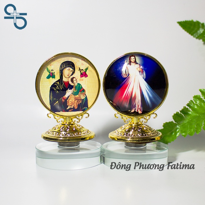 PHA LÊ TRANG TRÍ HÌNH TRÒN 2 MẶT CÓ ĐẾ