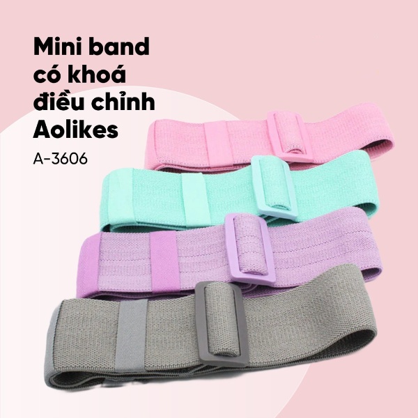Dây Miniband Tập Mông Đùi Tập Tay Chân Đa Năng Tại Nhà Chính Hãng Aolikes Phiên Bản 2023