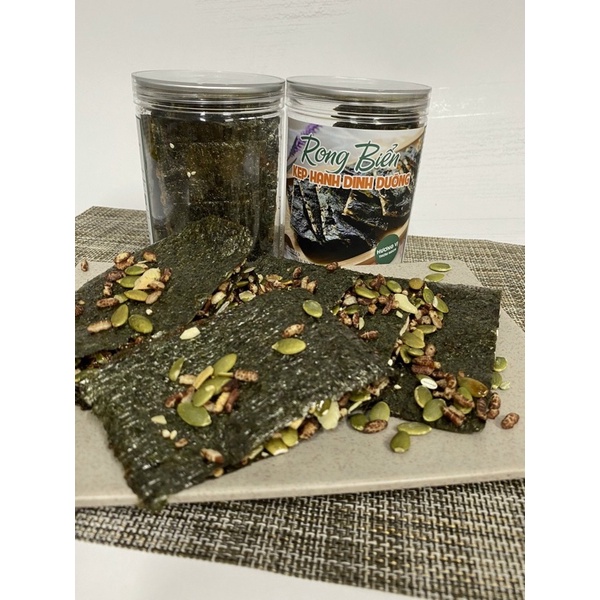 Rong biển kẹp hạt dinh dưỡng - ăn vặt tốt cho sức khoẻ 150Gr