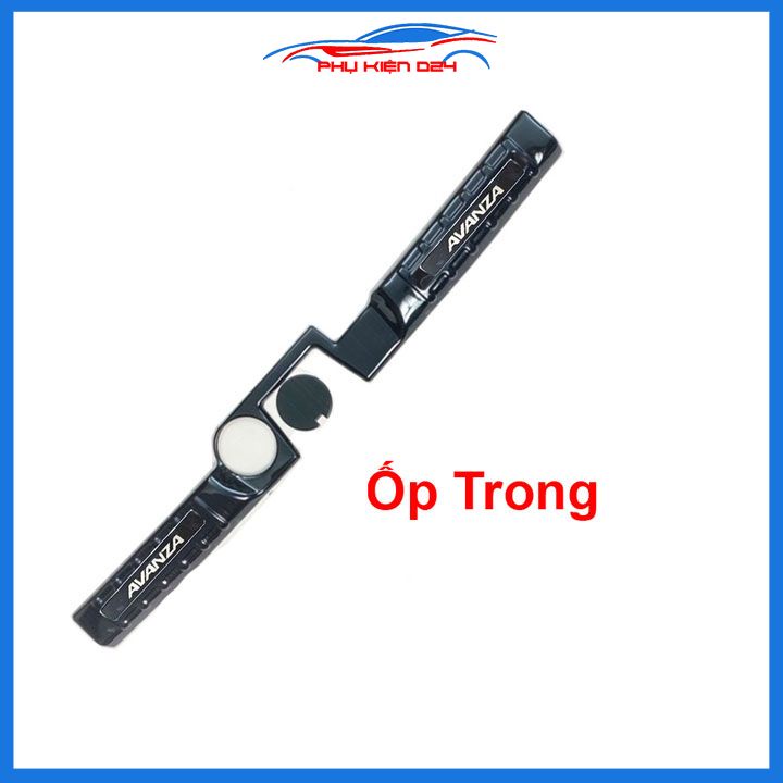Ốp chống trầy cốp Avanza 2022-2023 thép không gỉ vân Titan chống trầy bảo vệ xe