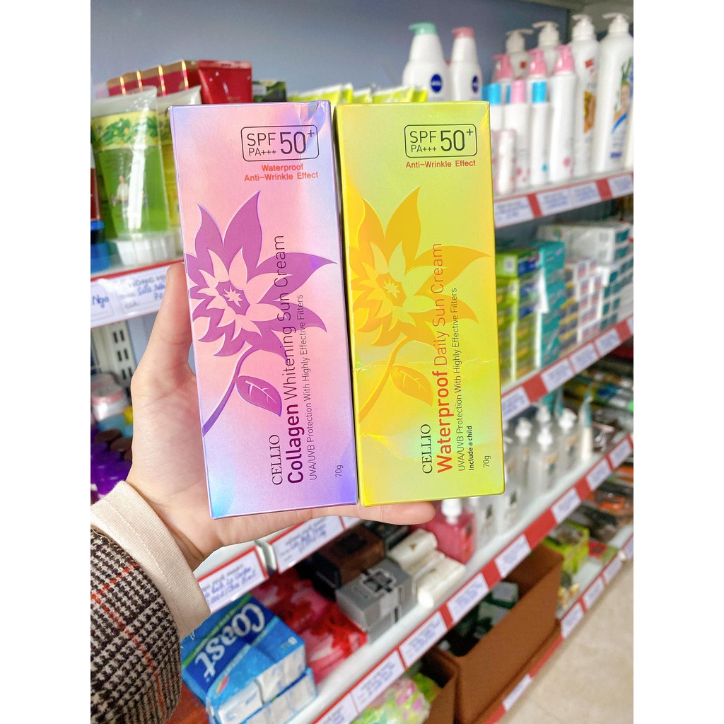 Kem chống nắng Cellio Waterproof Daily Sun Cream SPF50+/PA+++