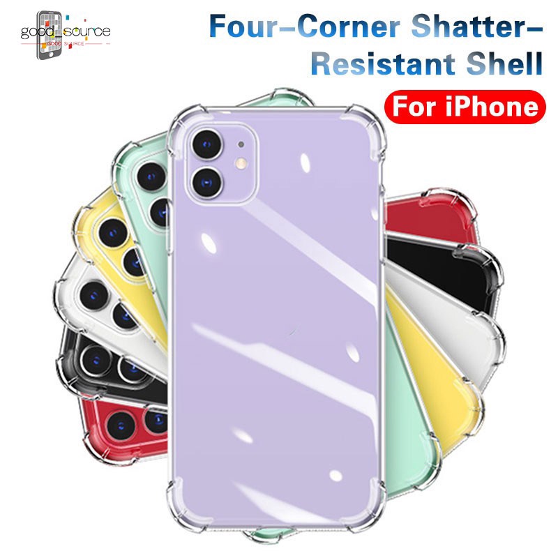 ốp lưng Vỏ điện thoại silicon chống sốc sang trọng cho iPhone 7 8 6S Plus XS Max XR 11 12 pro max 12 mini Vỏ bảo vệ trong suốt ốp lưng