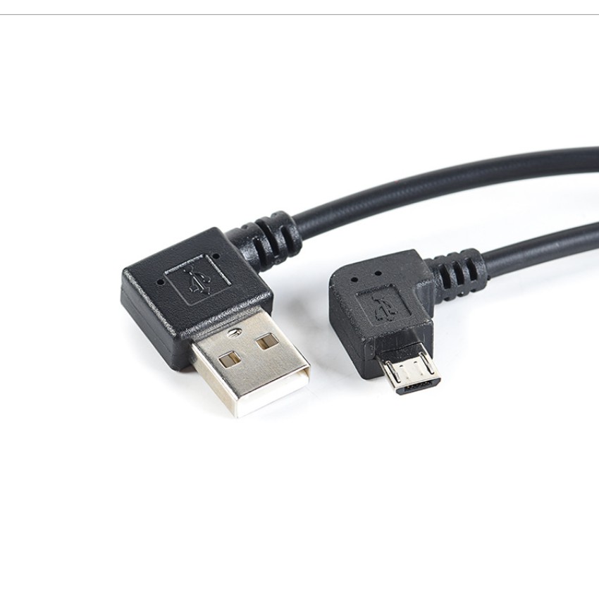 Cáp nam 90 độ USB 2.0 sang Micro USB B Đồng bộ hóa dữ liệu góc phải và mở rộng sạc