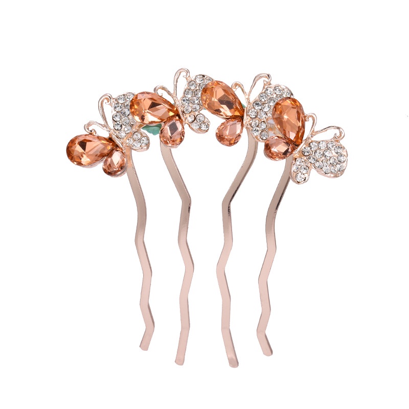 Lược cài tóc bằng hợp kim đính đá giả phong cách hàn quốc thời trang cho cô dâu