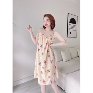 Đầm hoa hai dây xinh