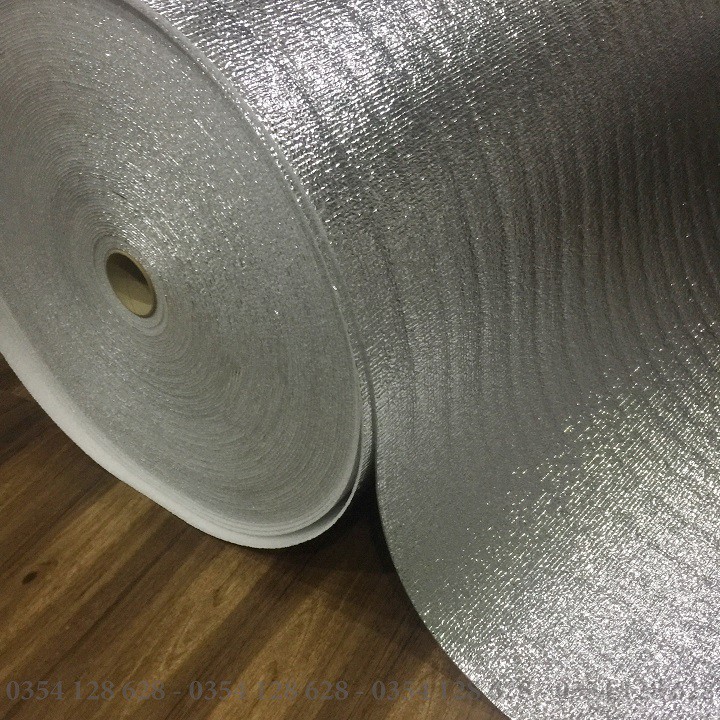 Tấm xốp bạc cách nhiệt - xốp pe tráng bạc dày 3mm ( KT : 1m x 0.5m )