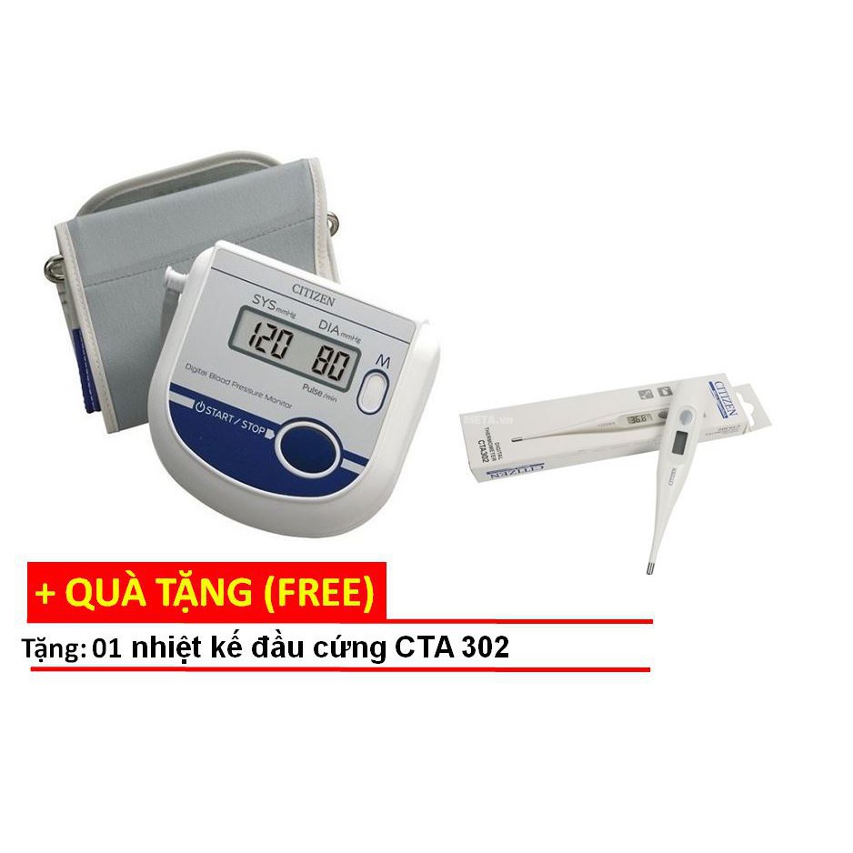 Máy đo huyết áp điện tử Citizen (Japan)-CH452 tặng nhiệt kế đầu cứng CTA 302