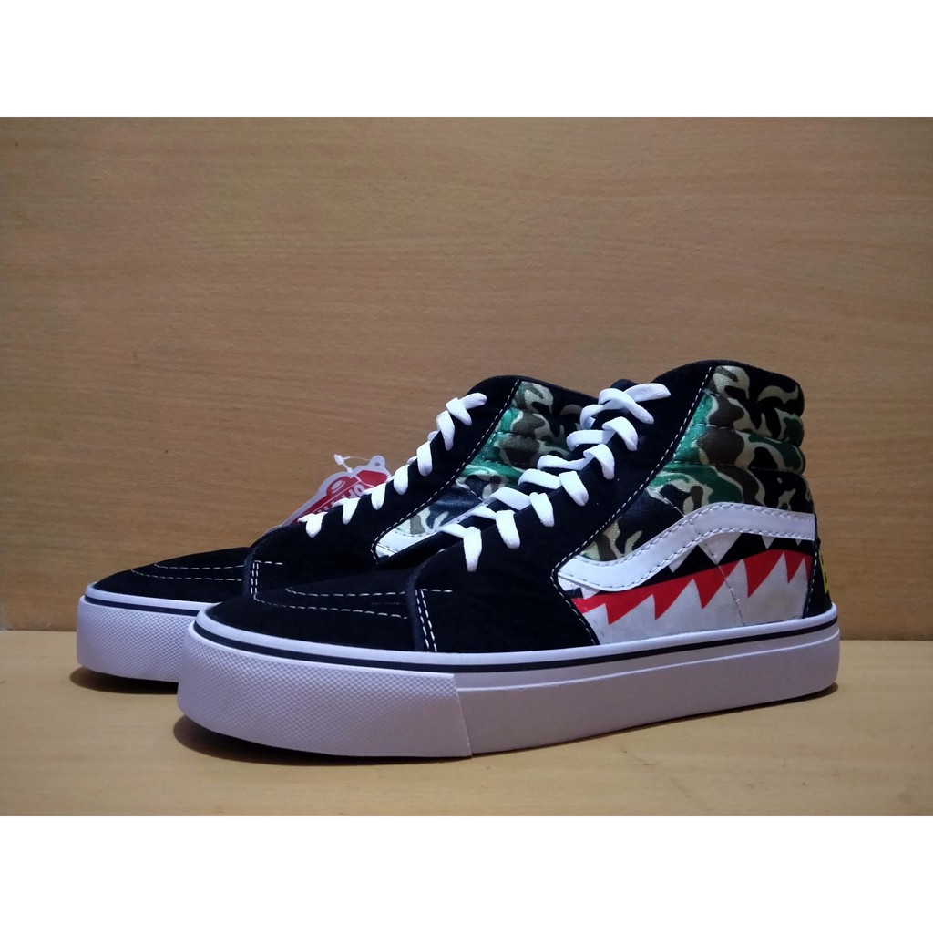 BAPE Giày Thể Thao Vans Sk8 Chính Hãng Cao Cấp Cho Nam