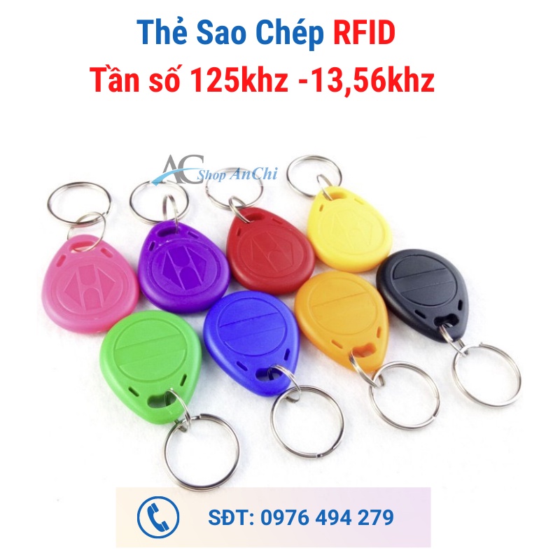 Thẻ RFID [ SAO CHÉP ĐƯỢC ] thẻ từ dạng móc khóa proximity dùng để sao chép ra vào thang máy, tầng hầm đỗ xe