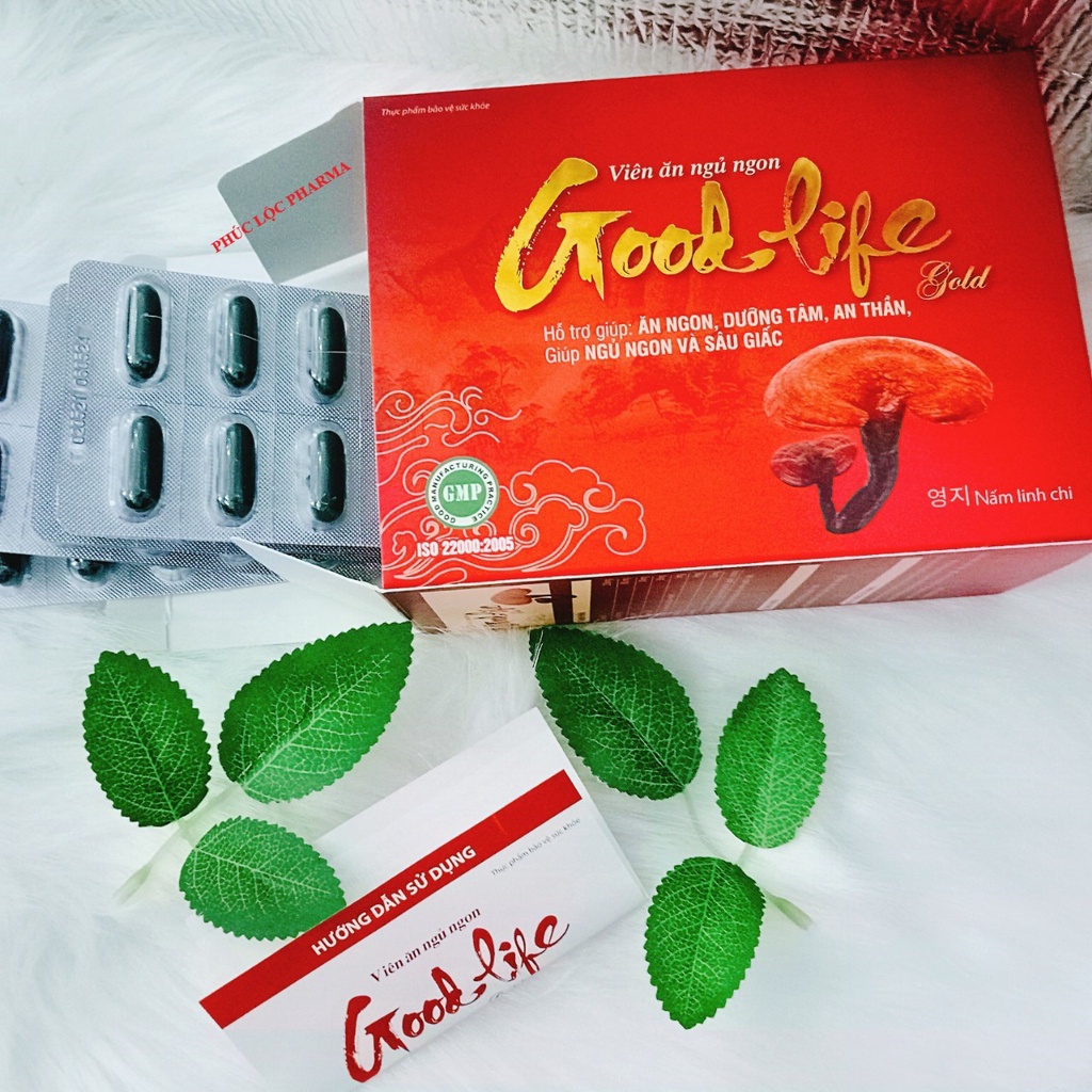 Good life Gold, viên ăn ngủ ngon, giúp an thần, giảm mất ngủ, ngủ sâu giấc