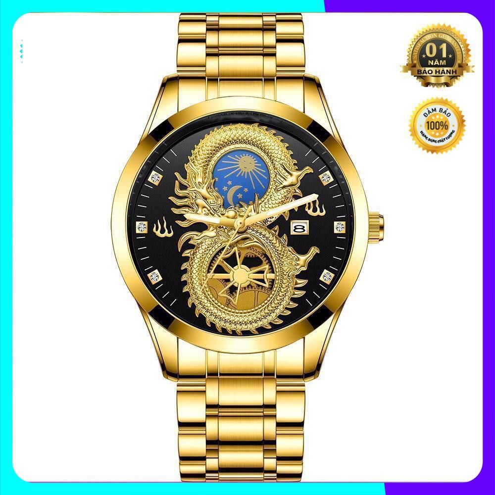 Đồng hồ nam fngeen chính hãng dây thép cao cấp mặt rồng đẹp (tặng kèm hộp và pin dự phòng) | BigBuy360 - bigbuy360.vn