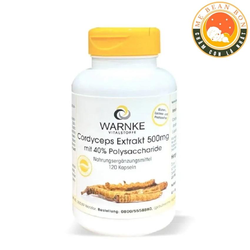 Viên Uống Đông Trùng Hạ Thảo Warnke Cordyceps Extrakt 500mg của Đức