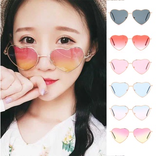 Kính Mát Hình Trái Tim Phong Cách retro Hàn Quốc Thời Trang Cho Nam Nữ
