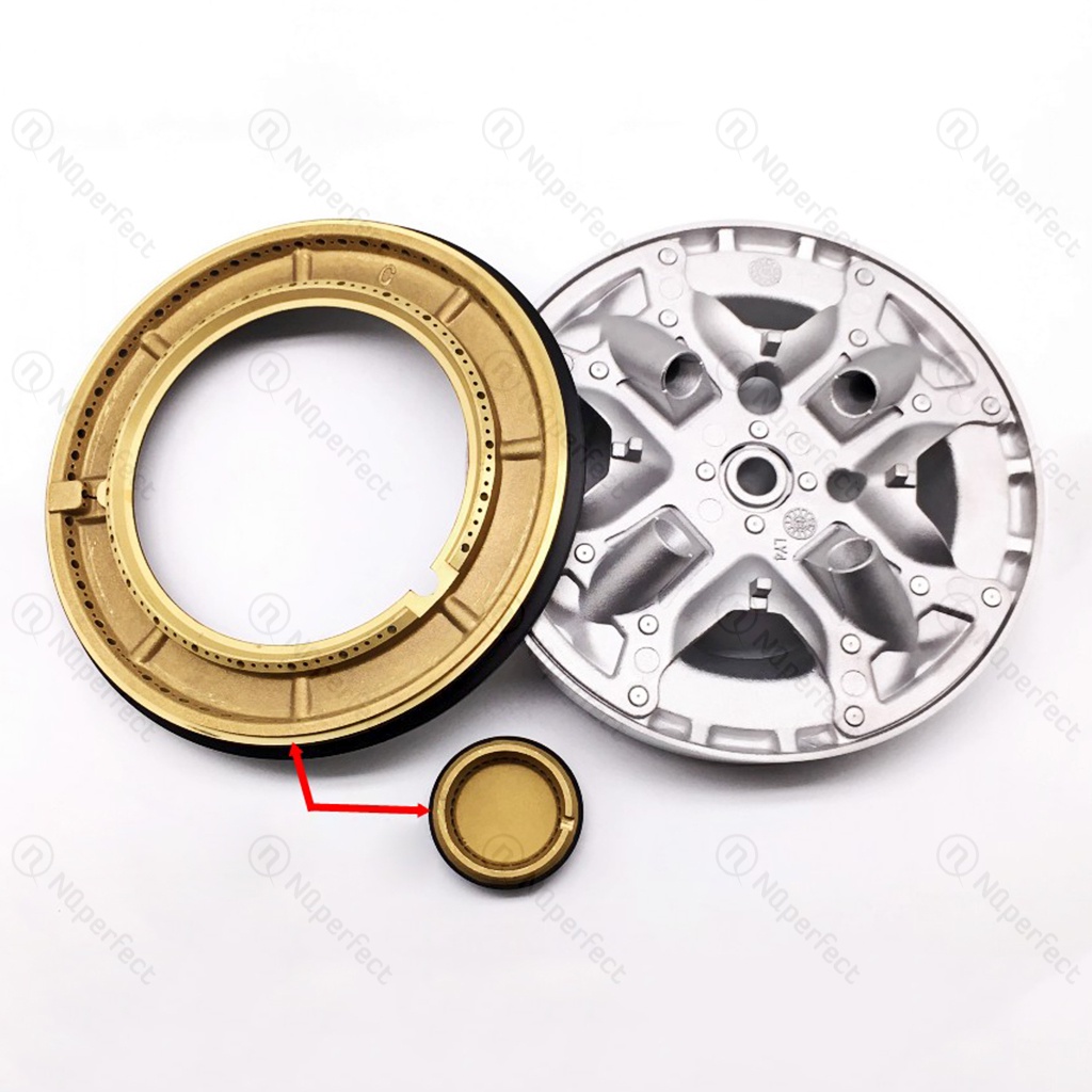 Phụ kiện bếp Mâm/Hâm/Đế chia lửa bếp gas âm kính SOMIpress Burner Made In Italy cao cấp Apex 2lò APB8801, 3lò APB8802..