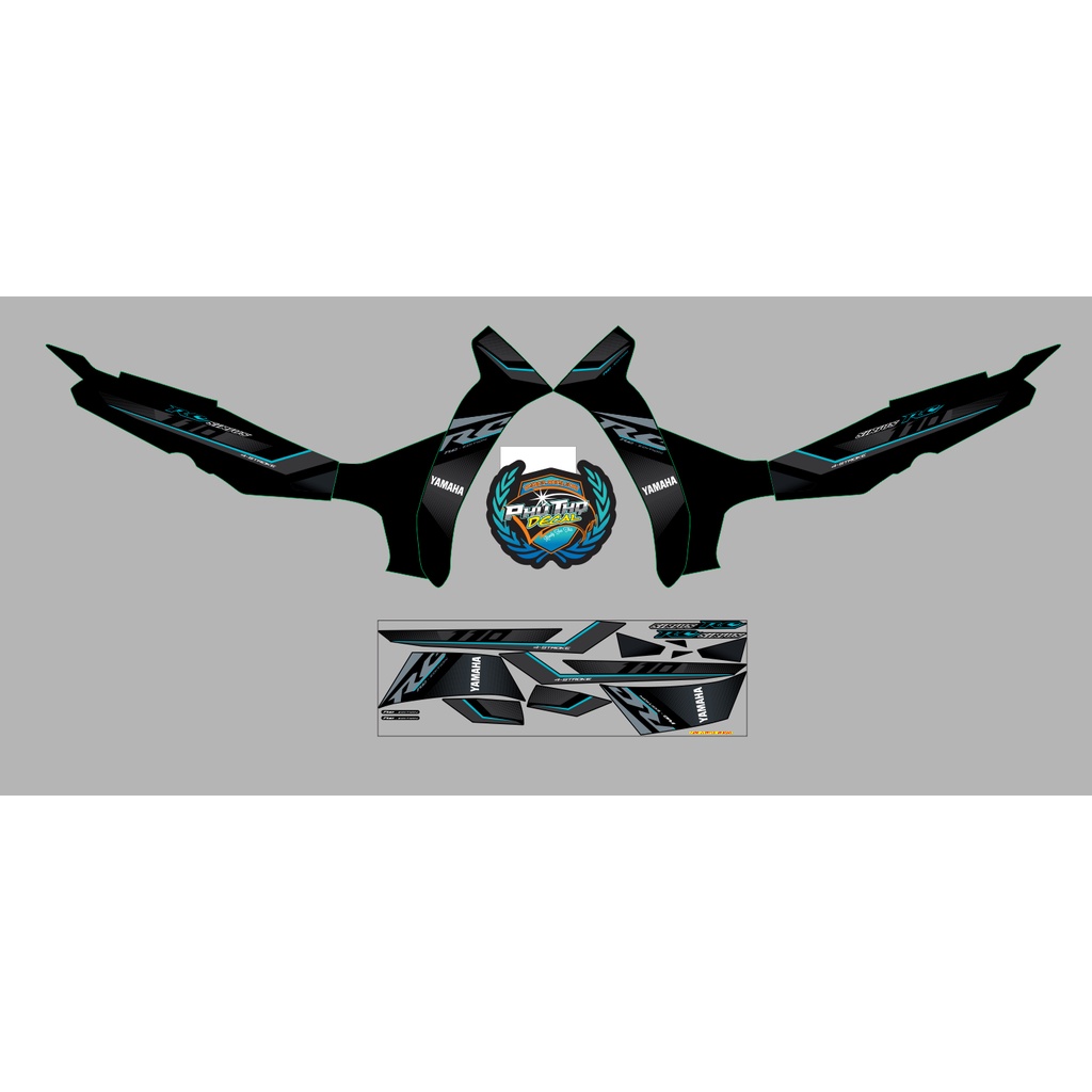 Tem sirius rơi RC đủ màu- 50cc-110cc- 3 lớp- tặng logo rice