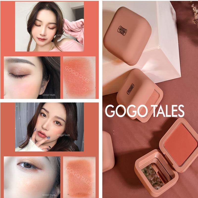 gogotales blush with mirror Orange rouge