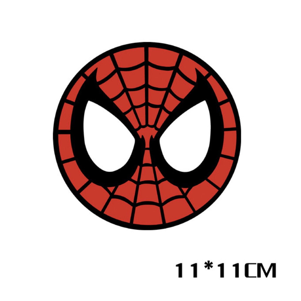 Sticker transfer hình dán trang trí Xe hơi Ô tô STICKER FACTORY - SPIDER MAN TRÒN size 11cm