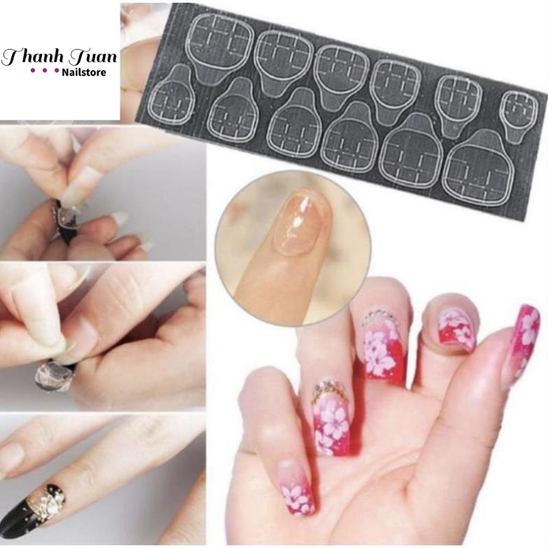 Miếng keo hai mặt dán móng up, miếng dán nail box  - Phụ kiện đồ nail