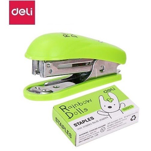 Dập ghim số 10 Deli 0253, ( Kèm 1 hộp ghim )