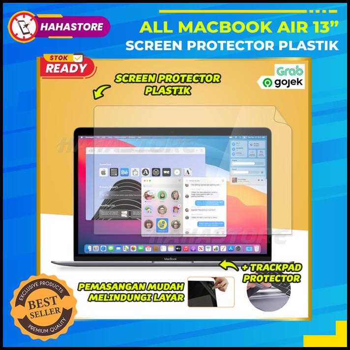 Miếng Dán Bảo Vệ Màn Hình Laptop Macbook Air 13 2017-2020 Bằng Nhựa Chống Trầy