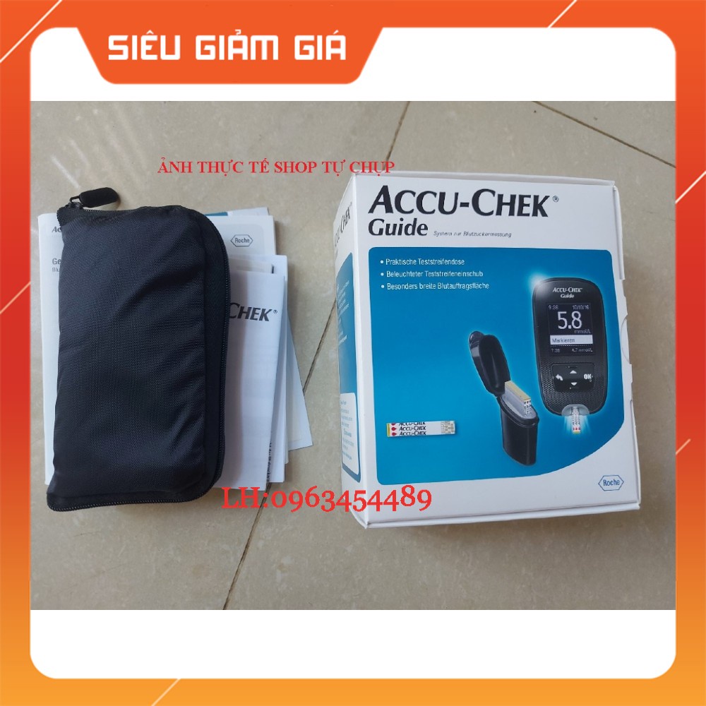 [Chính hãng, sx tại Mỹ] MÁY ĐO ĐƯỜNG HUYẾT ACCUCHEK GUIDE