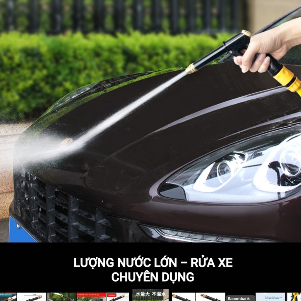 Bộ Vòi Phun Nước Rửa Xe ÁP Lực Cao Chuyên Nghiệp - Yobomall