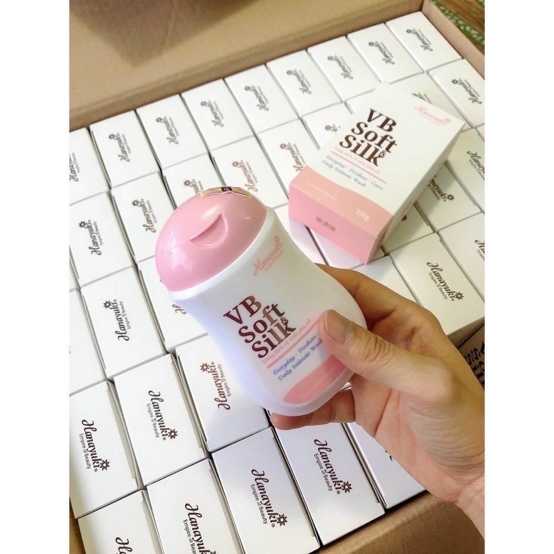 Dung dịch vệ sinh Hanayuki màu hồng VB Soft Silk - ddvs Hana phiên