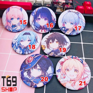 [38 mẫu] Huy hiệu game Genshin Impact (Size 5.8cm)