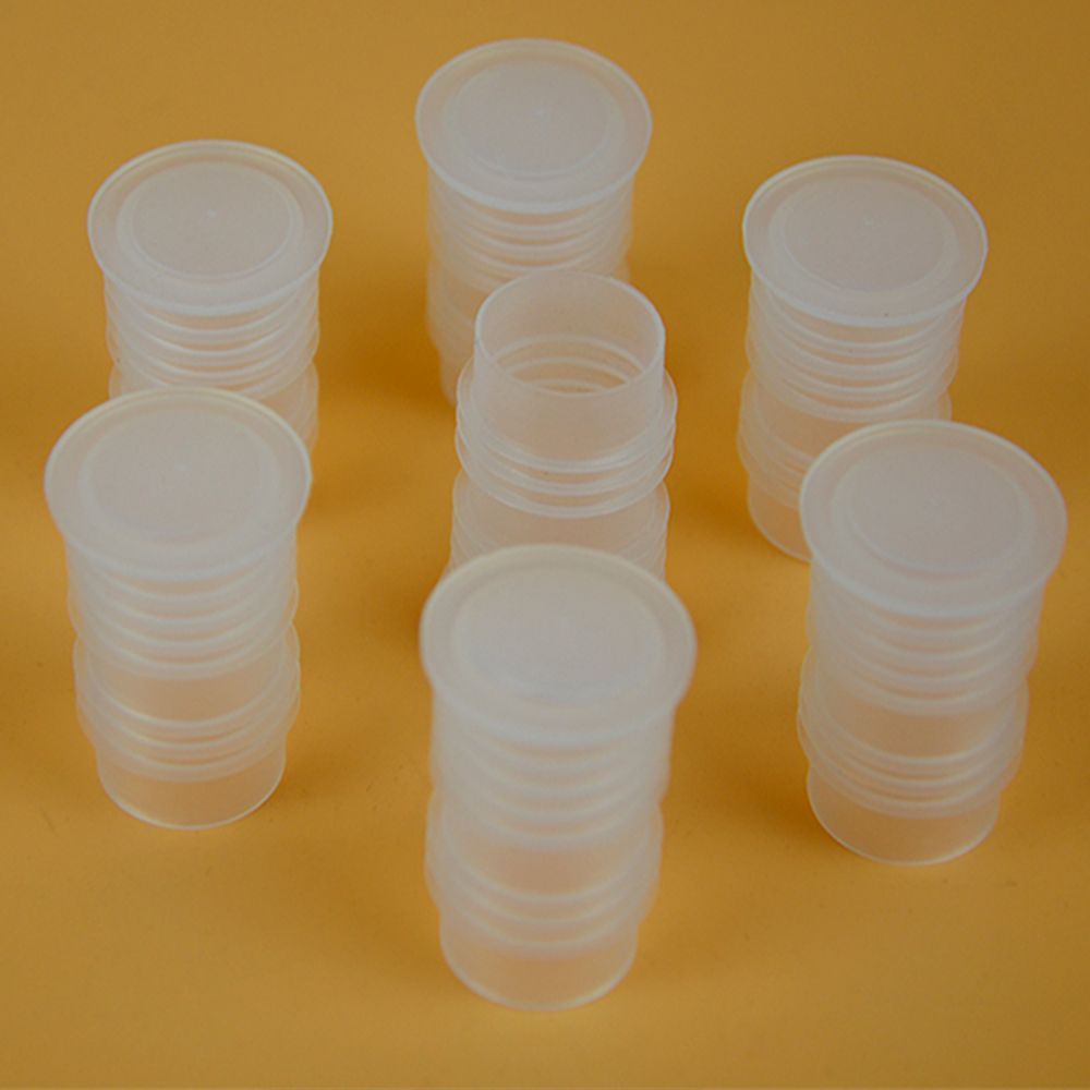 Bộ 10 cái nút đậy chai bia / rượu kiểu ốc vít bằng nhựa PE dày trong suốt nhiều màu tái sử dụng được