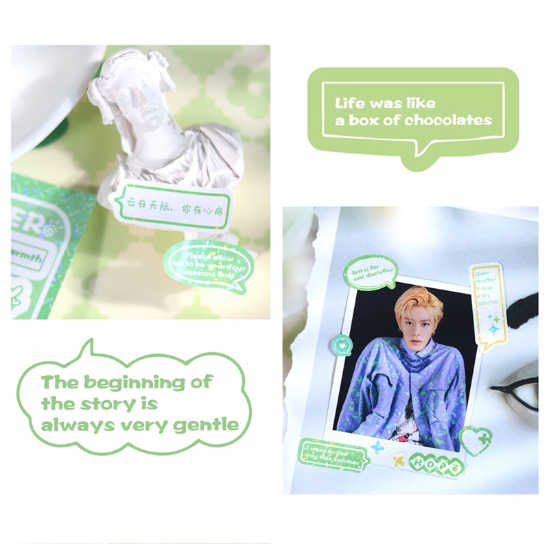 Flowertree Bộ 2 Sticker Trang Trí Sổ Tay Hình Giấc Mơ