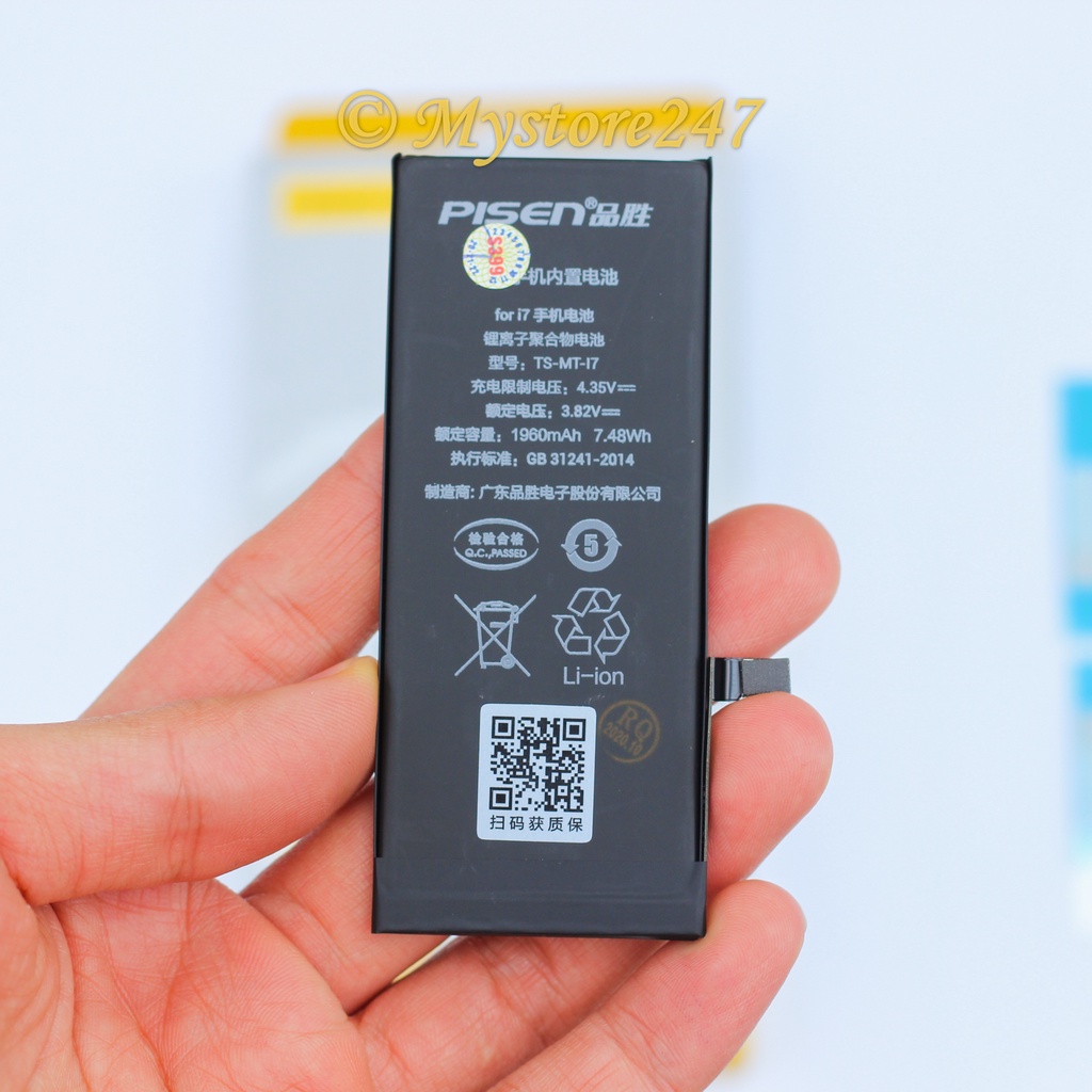 PIN ĐT táo PISEN DUNG LƯỢNG CHUẨN CHO ĐT táo 6/6s/6plus/6splus/7/7plus/8/8plus/X/Xs/Xsmax