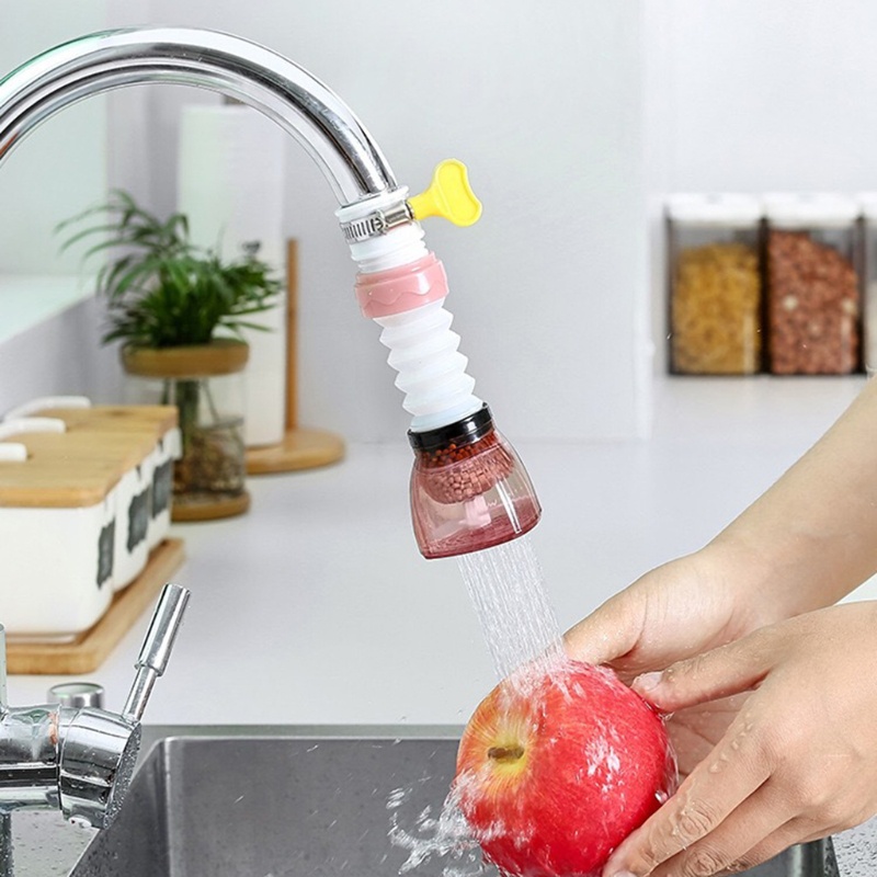 Đầu lọc gắn vòi nước trong suốt chống bắn nước cho nhà bếp