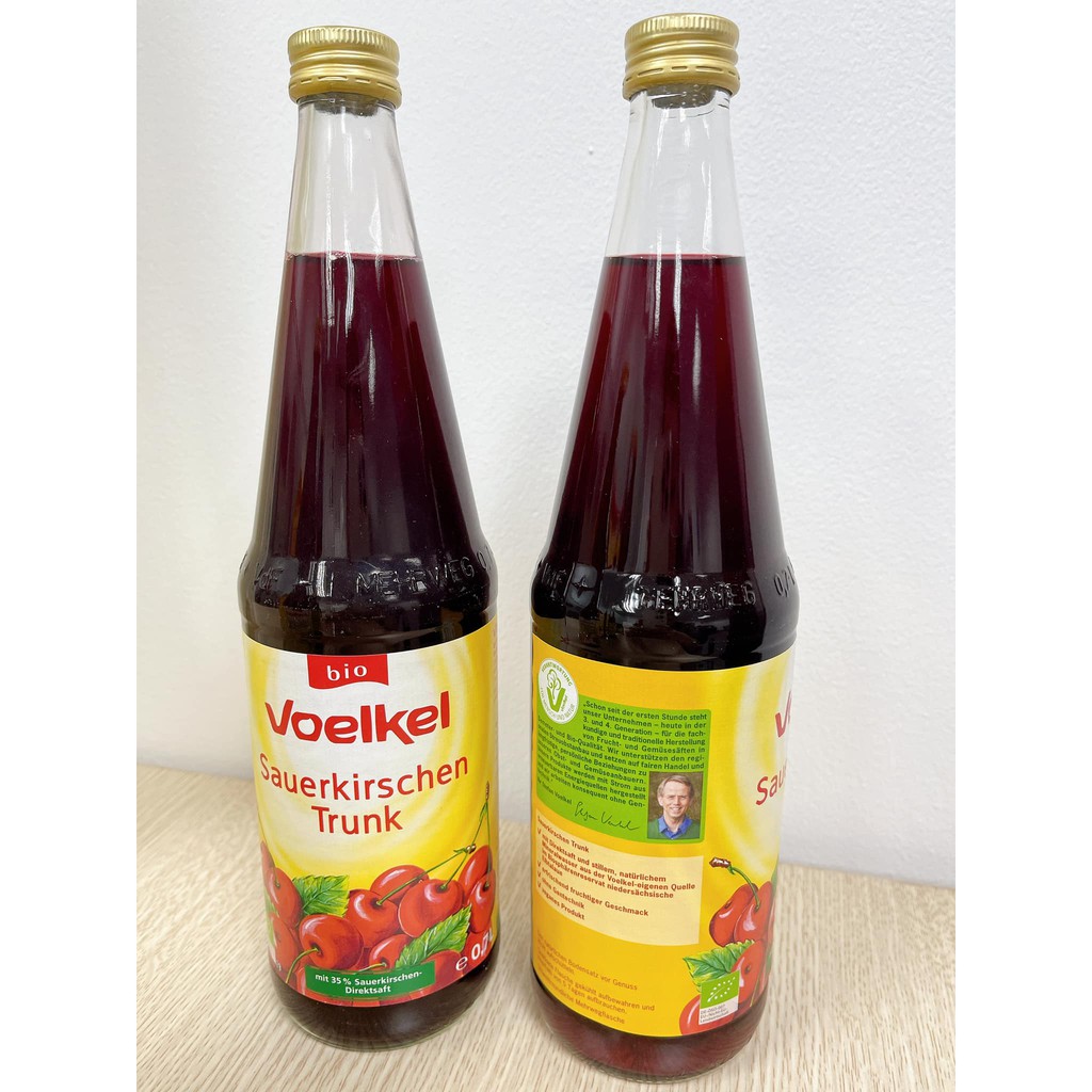 Nước ép anh đào ( CHEERY ) hữu cơ VOELKEL 700ml