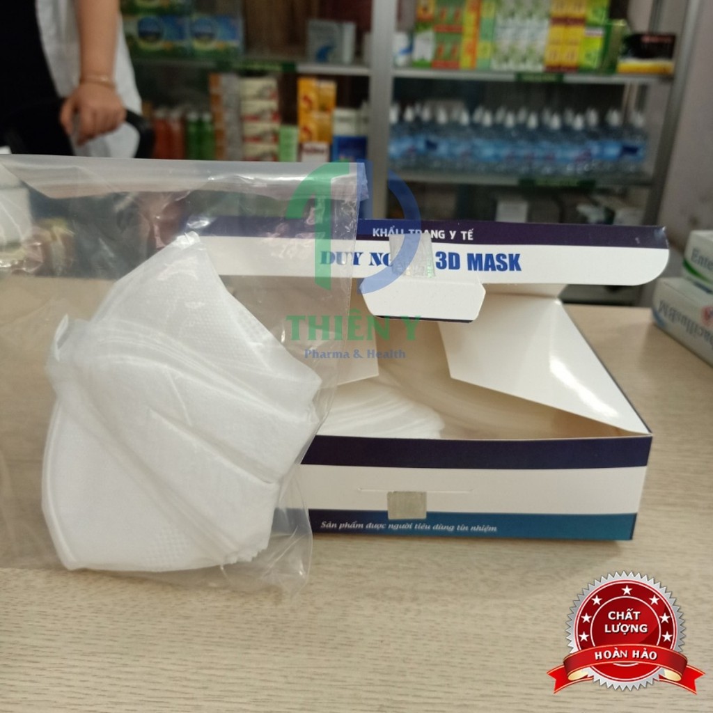 Khẩu trang y tế  3D Duy Ngọc, hộp 50 cái - Thiên Y Pharmacy