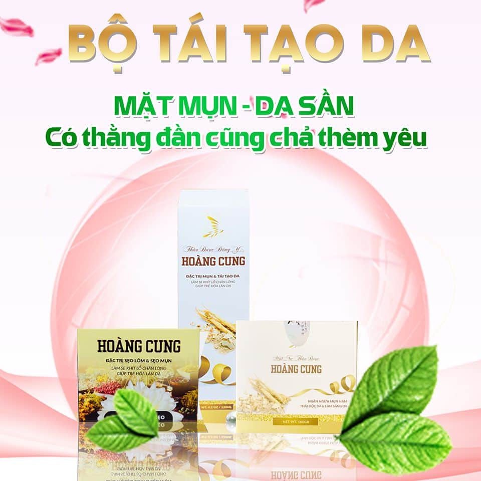 Tái Tạo Mụn- Rỗ - Lỗ Chân Lông To Thảo Dược Hoàng Cung