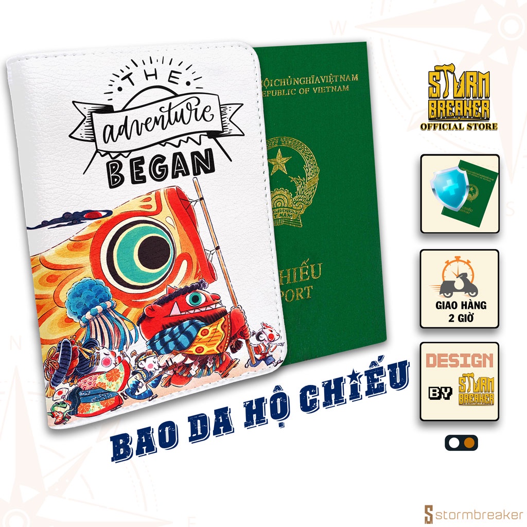 Bao Da Hộ Chiếu / Passport Du Lịch Nam - Nữ ( in tên cá nhân ) Adventure Began - PP085 STORMBREAKER