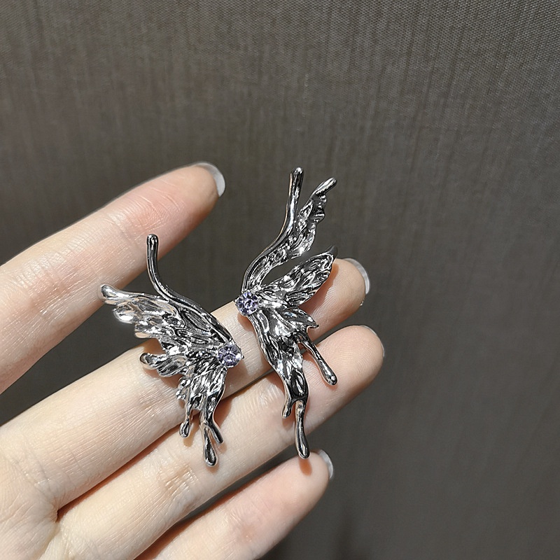 Bông Tai Hình Bướm Đính Đá Thời Trang Hàn Quốc