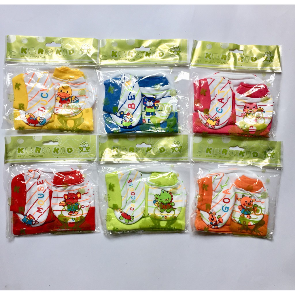 Set mũ bao tay bao chân có chun cổ KeroKid Thái Lan