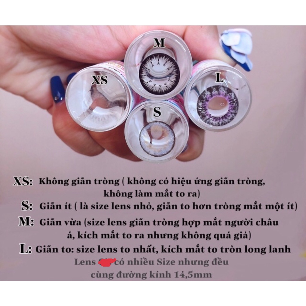 Lens Xanh Dương- Blue - không độ HOT (FREE SHIP )