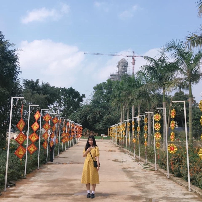 Váy hoa nhí hachie vintage dáng dài