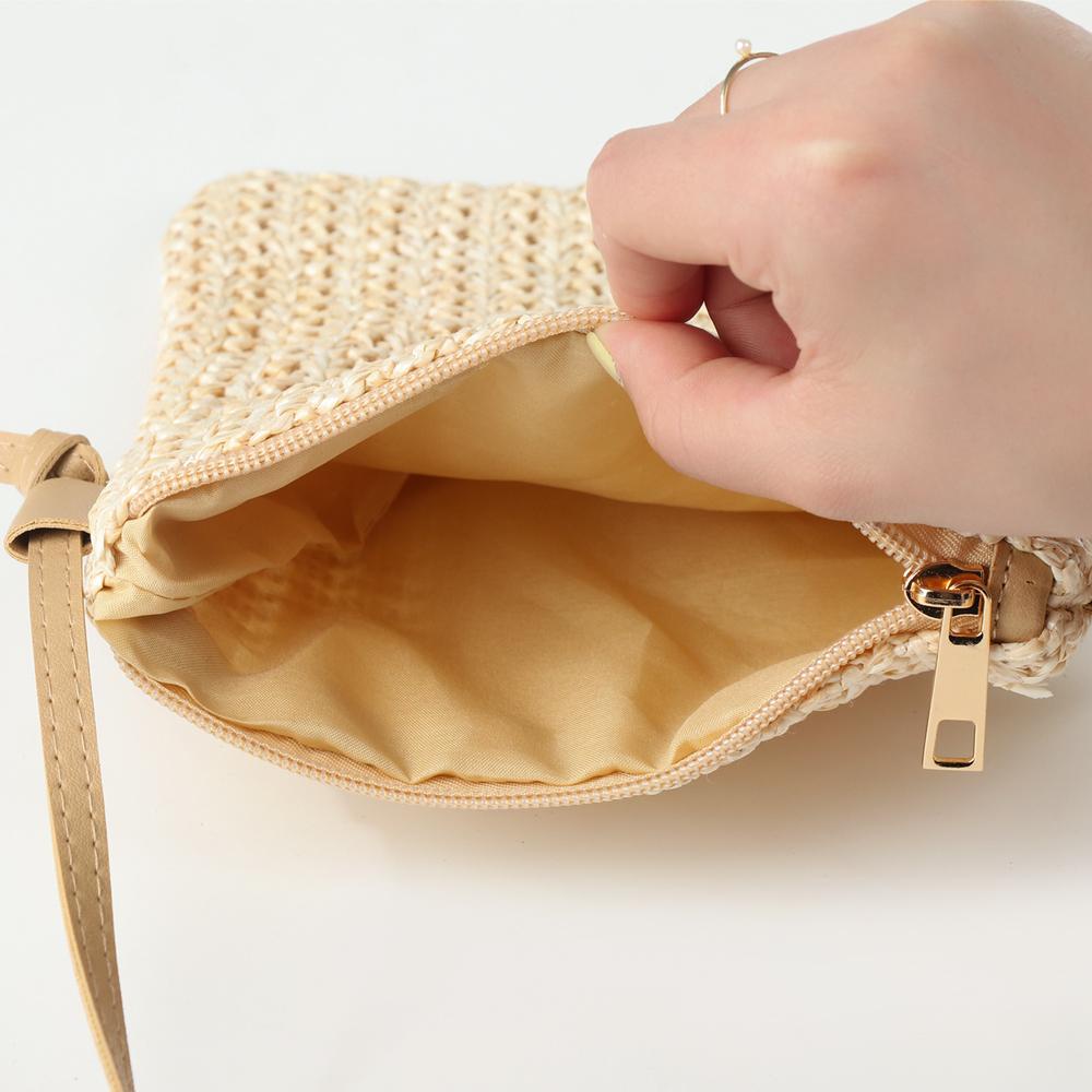 Túi Cói Đeo Chéo Cỡ Nhỏ Thời Trang Đi Biển Cho Nữ