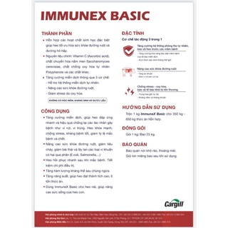 Immunex basic 1kg  (tăng sức đề kháng vượt trội -bảo vệ tối đa)