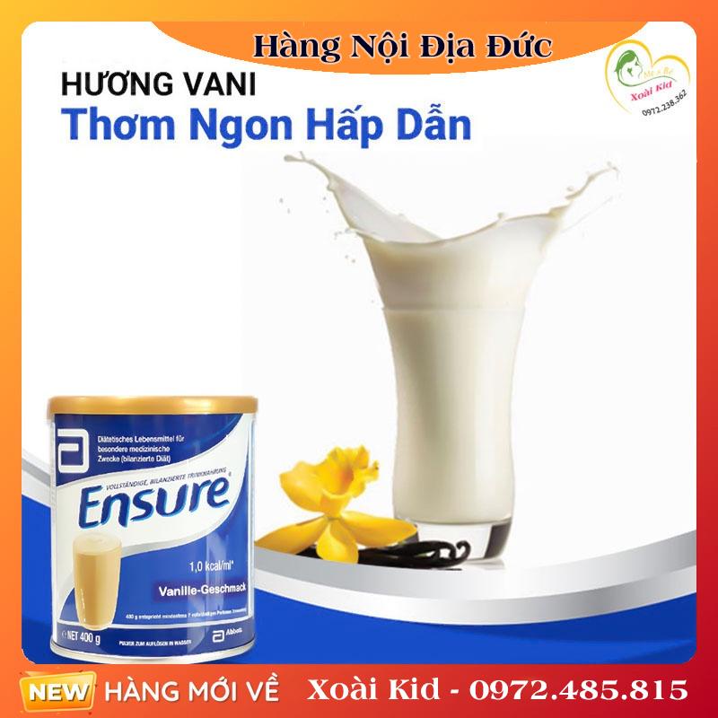 Sữa Ensure Đức 400G (Date Mới 2023) Hương Vanila Chính Hãng Giá Tốt Đủ Bill