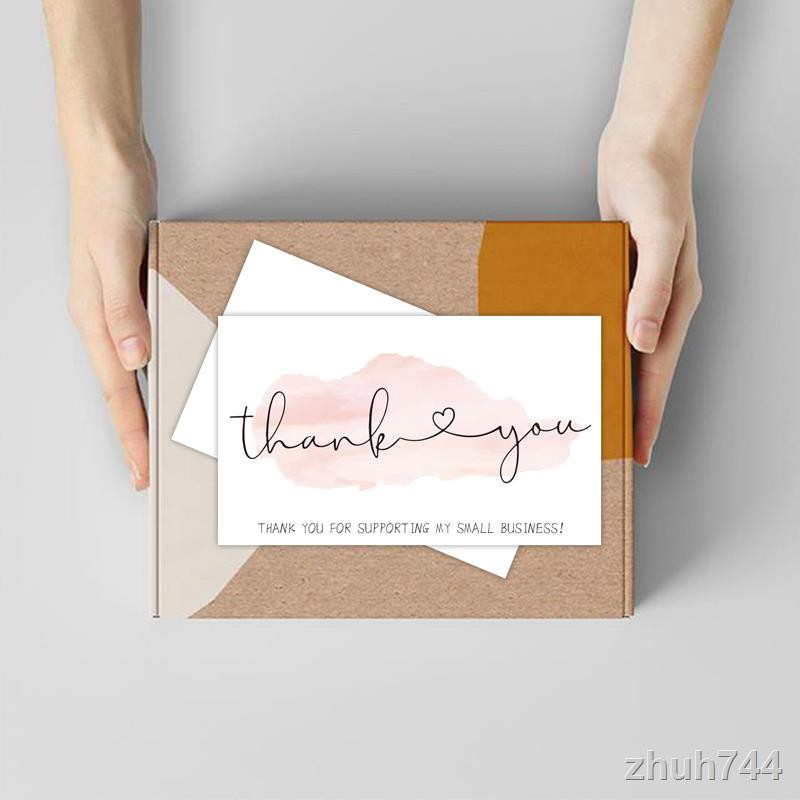 🌙Miếng dán trang trí bánh nướng tiện dụng🏷️ Thẻ bài cảm ơn in chữ Thank You dùng làm quà tặng